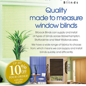 Billbrook Blinds A5 leaflet